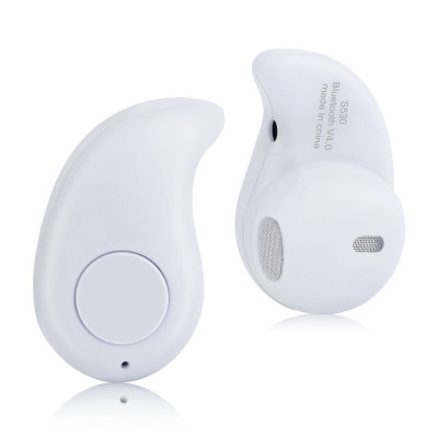 Слушалки Слушалки безжични Безжична слушалка Bluetooth 4.0 хендсфри мултипойнт 4.0 S530 бяла